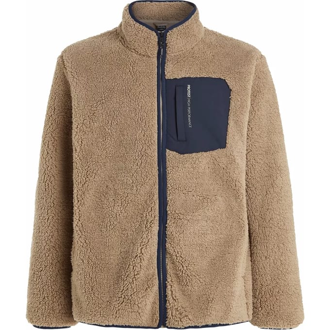 Protest Prttave – Fleece vest Heren – Ritssluiting – High-pile teddy fleece