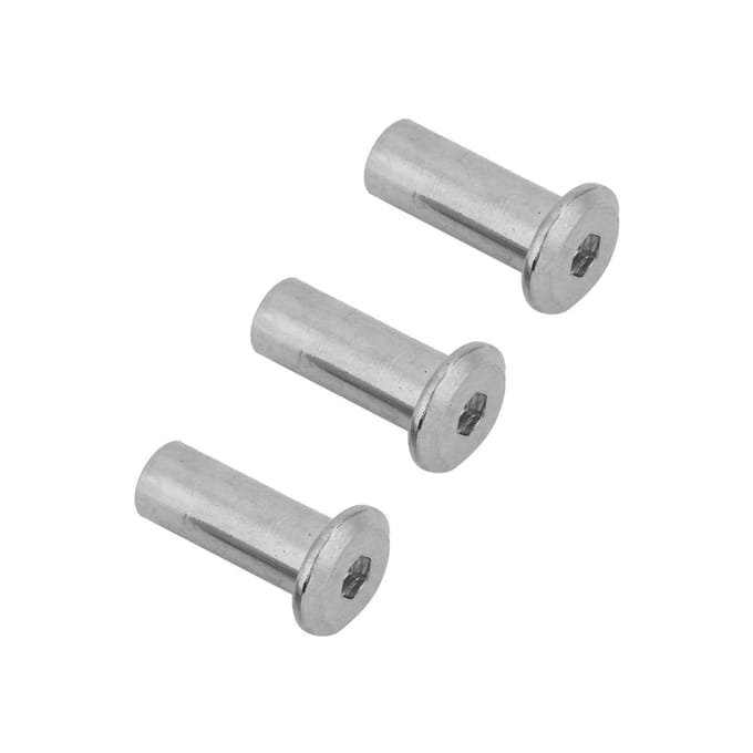 Verzinkt Nikkel Platte Moeren Zeskantmoer Ronde Kop Huls Meubels(M6*20 30 STUKS)