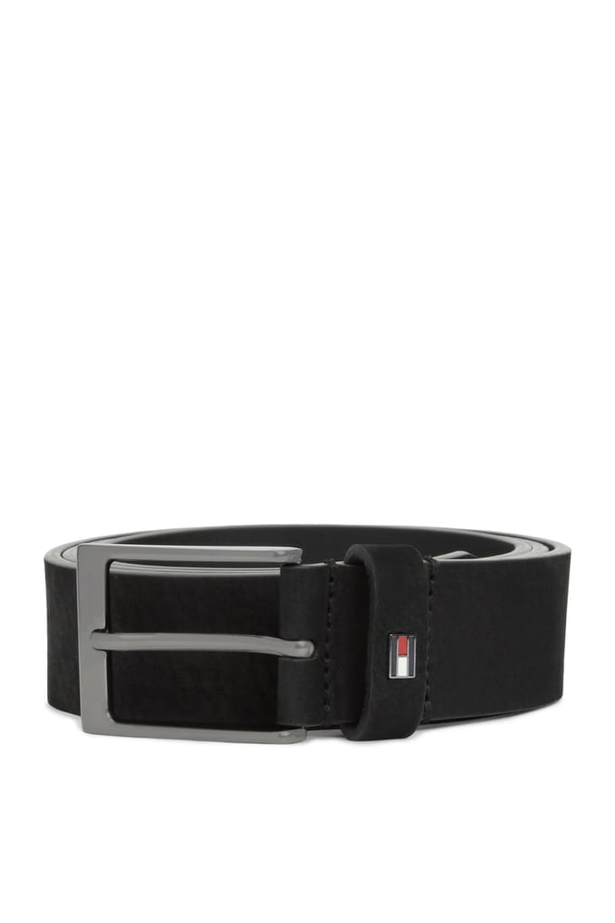 Tommy Hilfiger Layton 3.5 Nubuck Belt Black Maat: 90 | Riemen Outlet | Heren | Zwart