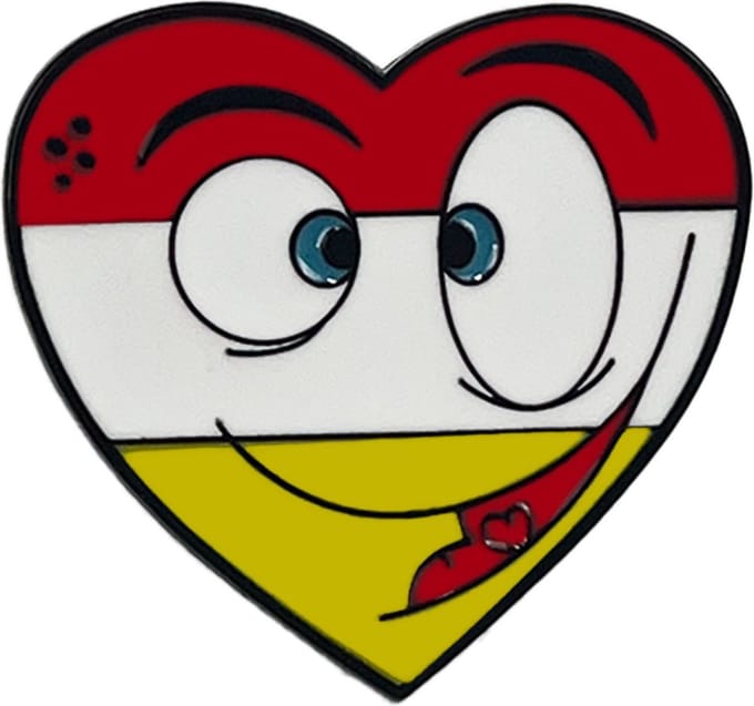 Fjesta© Oeteldonk pin - Hart met ogen