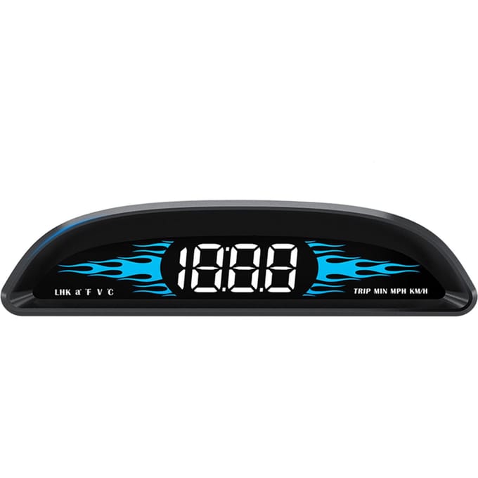 Auto Nieuwe OBD Snelheidsmeter HUD Head-up Display B2 Multifunctionele Auto Diagnostische Detector Snelheidsmeter zwart