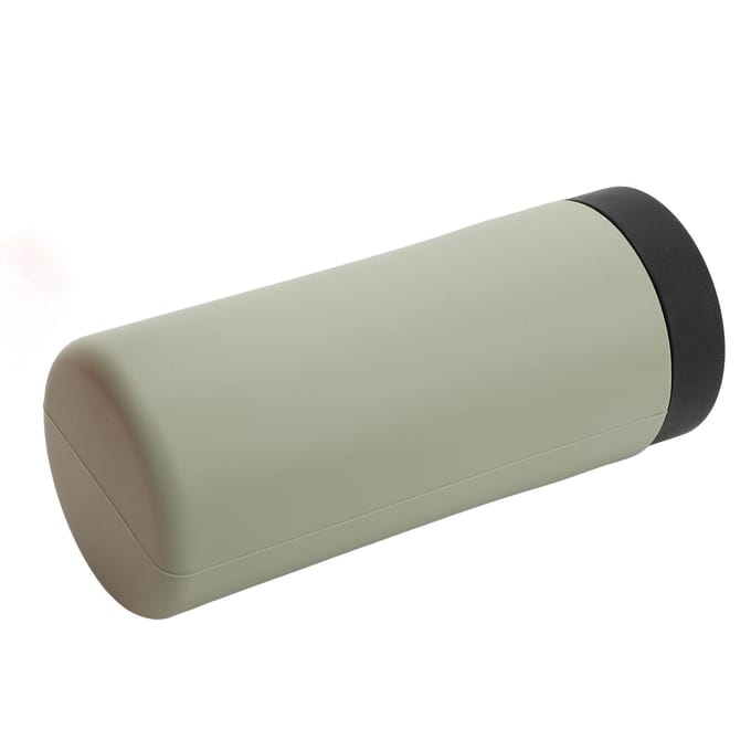 Distributeur de liquide vaisselle rechargeable étanche en silicone avec compartiments pour savon, shampooing gray