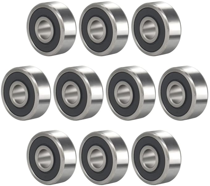 Allecto - Groefkogellagers R2-2Rs - 10 Stuks - Dubbel Rubber Sealed