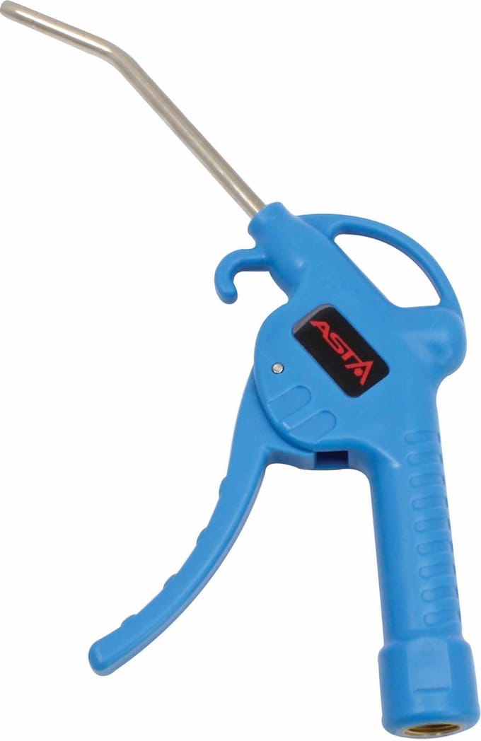 blaaspistool - 110 mm - luchtspuit kunststof - 1/4 duims aansluiting - asta