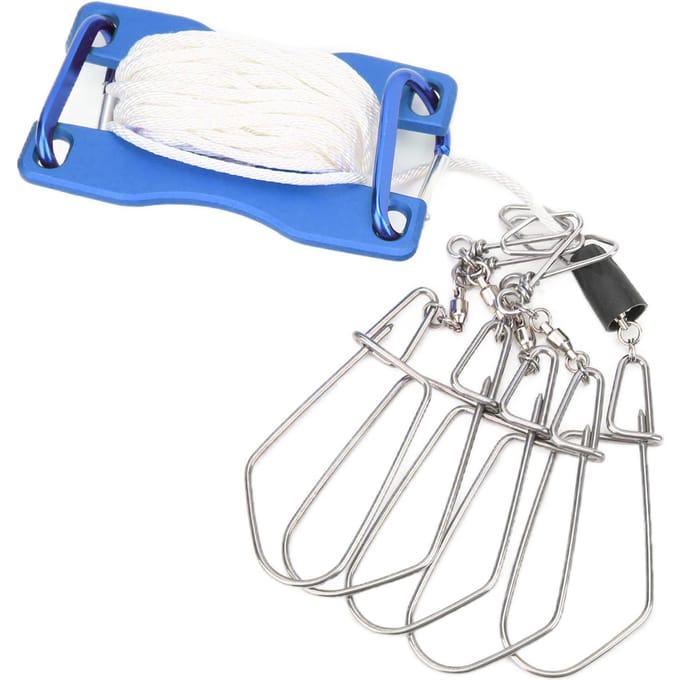 Levende Vis Lock Draagbaar Roestvrij Staal Vis Draadkabel Lock voor Grote Lure Visuitrusting Blauw blauw