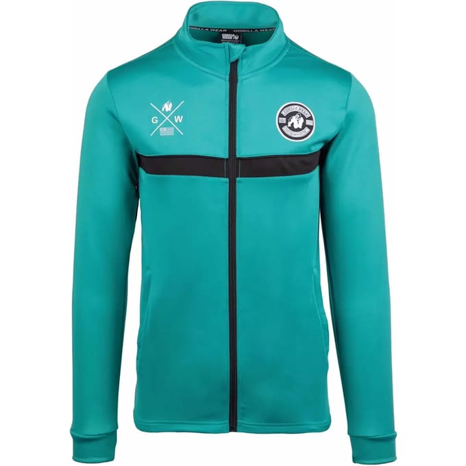 Gorilla Wear Vernon Trainingsjas - Track Jacket - Groen/Blauw - L