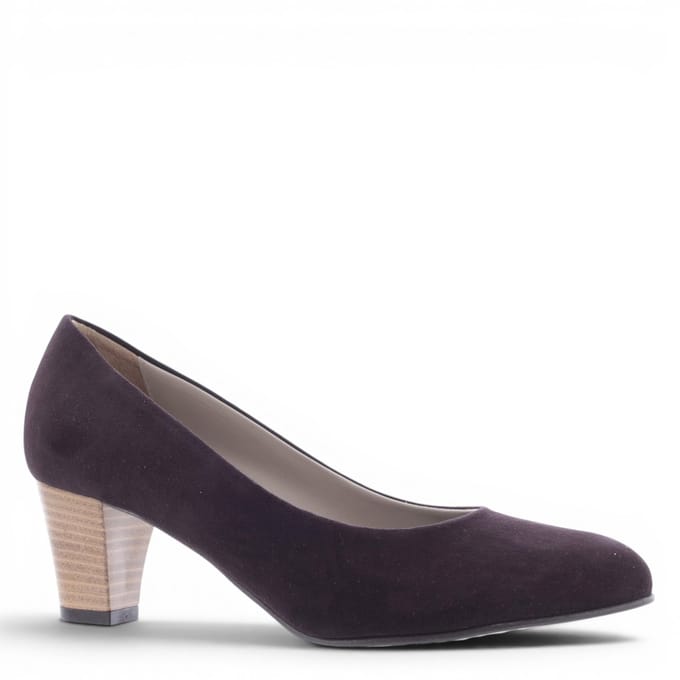 Noë Shoes Nora Pump Dark Brown Suede