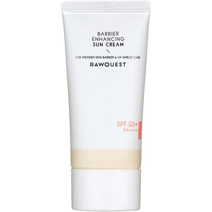 [RAWQUEST] Barrier Enhancing Sun Cream SPF 50+ PA++++ 50ml white