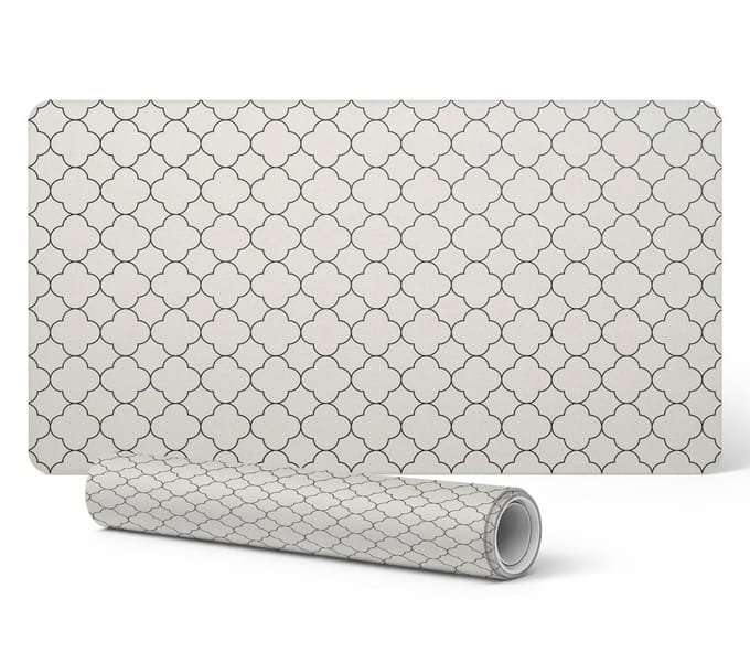 Antislip muis- en toetsenbordmat met geometrisch patroon, 90x45 cm