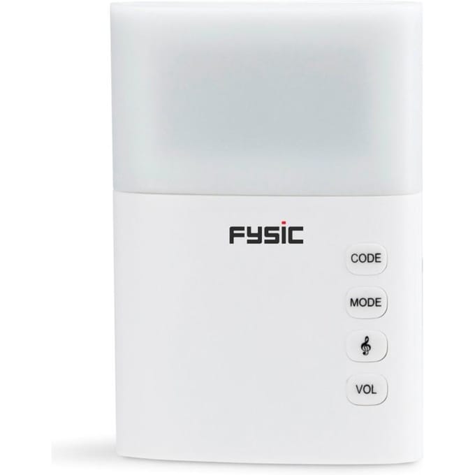 Fysic FD-110 Draadloze deurbel met flits - Naast horen, ook zien dat er gebeld wordt - Wit