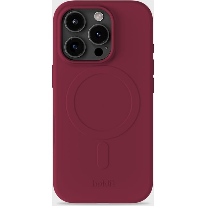 Holdit Soft MagSafe Case voor de Apple iPhone 16 Pro Max - Red Velvet