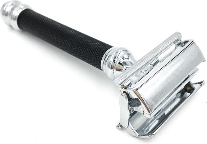 Parker 76R Zwart - Safety Razor – Duurzaam scheermes - Vlindersluiting - Vrouw