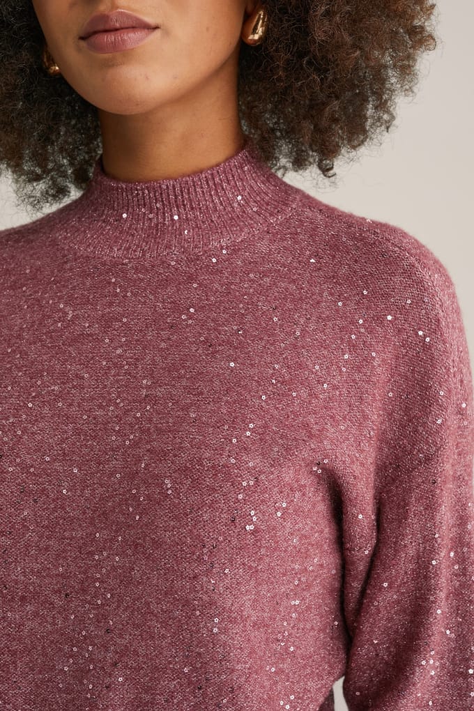 We Fashion Knitted Pullover Light Red Maat: XL | Sweaters Outlet | Dames | Rood