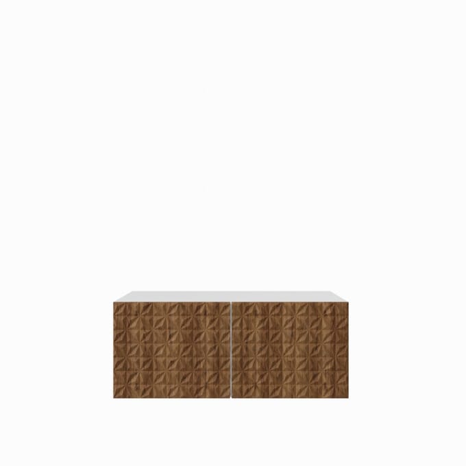 TV-kast Cali 1x100 cm (wit + catania)