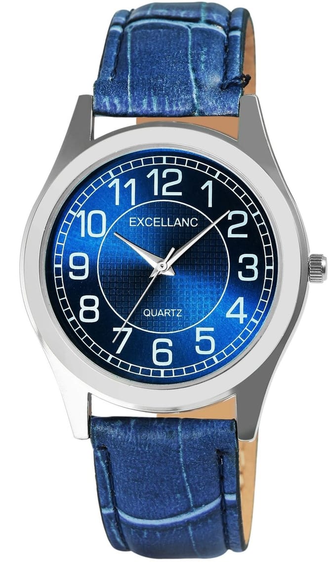EXCELLANC Herenhorloge Imitatieleer Mineralglas
