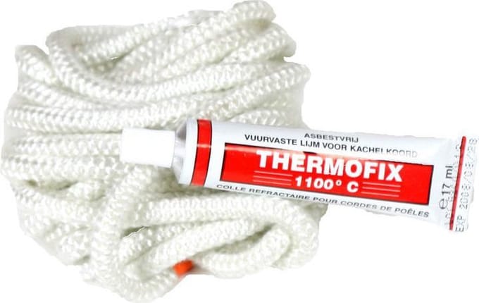 Kachelkoord Ø14mm lengte 2,5 mtr - lijm 17ml - rond - L2500/Ø14mm
