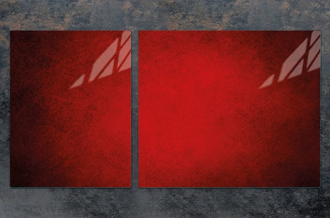 TMK ArtDeko Snijplank - Glas - 100x52 cm - Rood