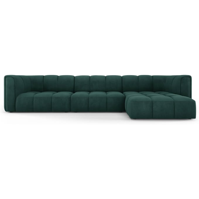 Hoekbank Francesca chenille rechts 5-zits | Milo Casa