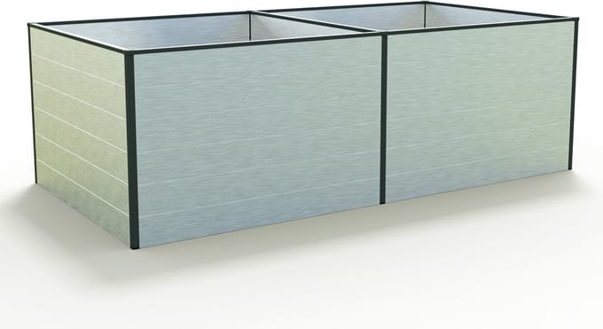235 x 119 x 77 cm Moestuinbak Kingsize Daniela, Aluminium (geanodiseerd)