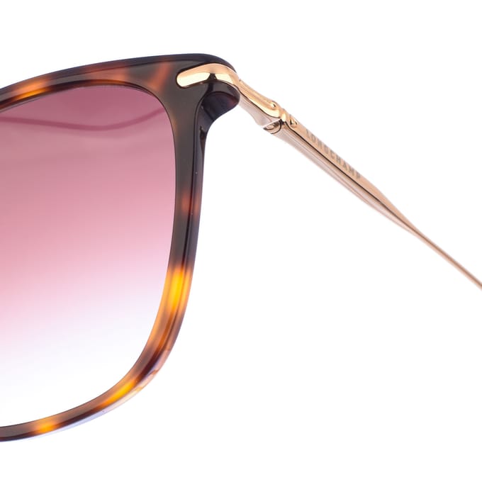 LO660S Acetaat zonnebril met vlindervorm voor dames