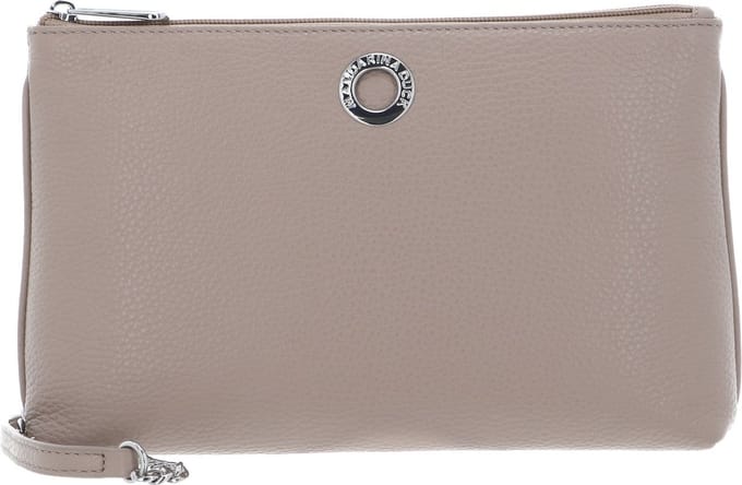 MANDARINA DUCK Leren Schoudertas Mellow Leather Crossover Bag Warm Taupe