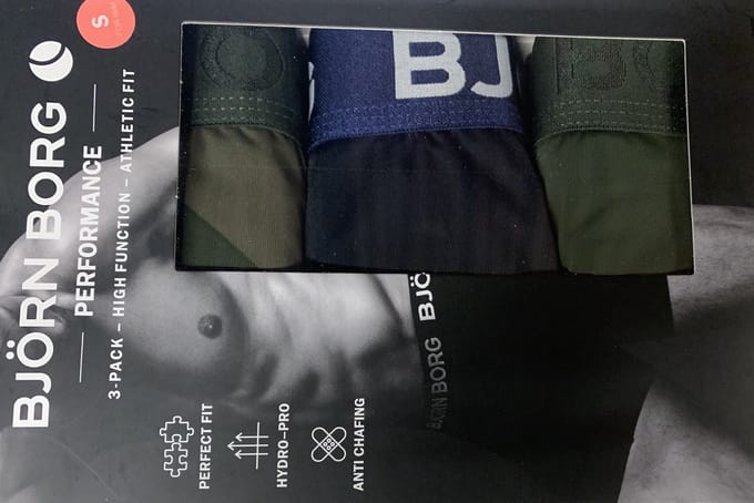 Björn Borg - Hydro Pro - 3 Pack - Performance Boxershorts - Blauw en Groen- Heren - Maat S