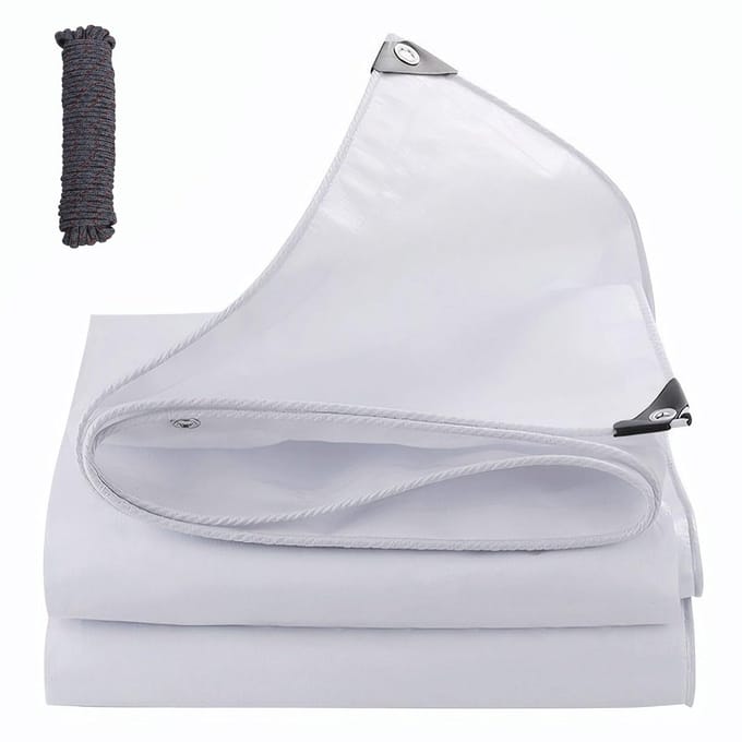 afdekzeil van polyethyleen, 180 g/m², scheurvast, uv-bestendig, voor tuinmeubelen, zwembad, auto, boot, camping