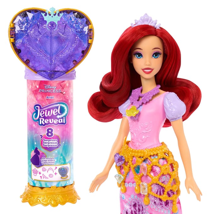 Disney Prinses Jewel Reveal - Ariël modepop met 8 verrassingen