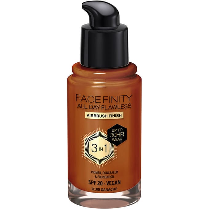 Facefinity All Day Flawless 3 In 1 Foundation #c105-ganache 30 ml