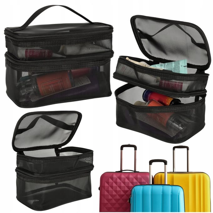 Reis-make-uptas Organizer Zwart - Praktisch en Ruim