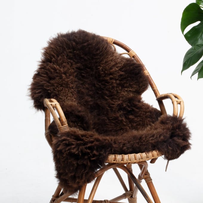 SHEEPY® | Schapenvacht | Filip (Bruin) S (90-100cm) - Sheepy.cc