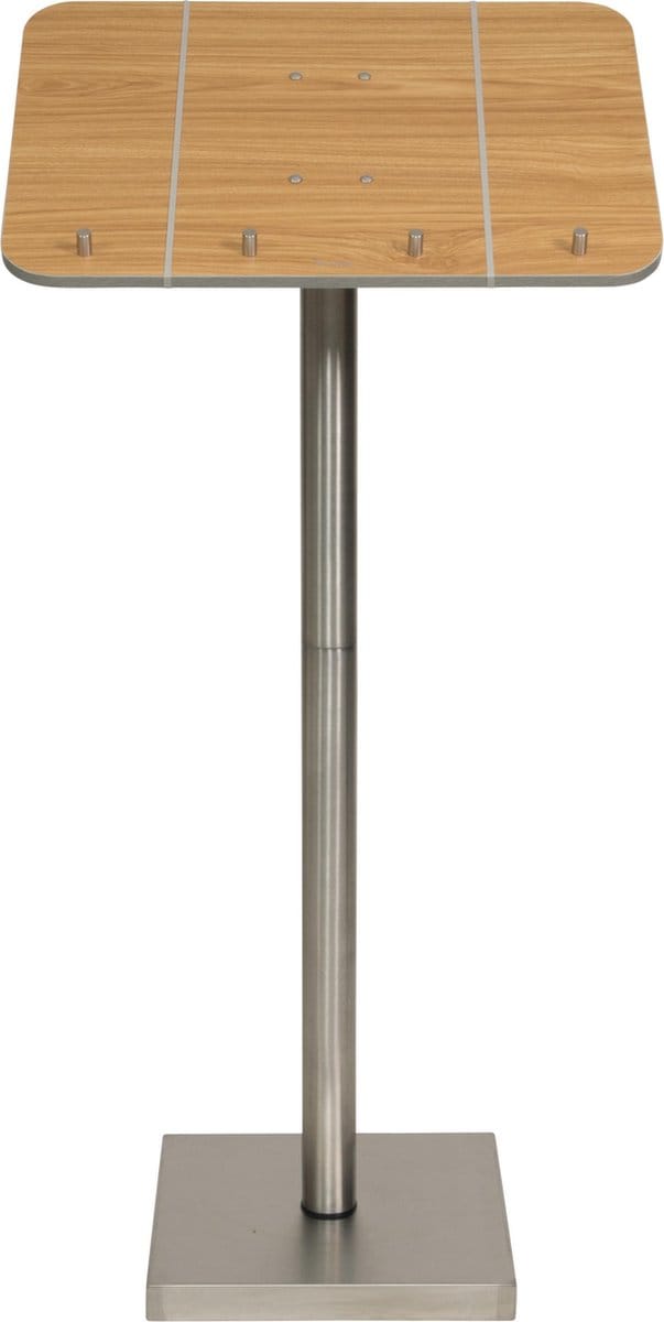 Securit® Roestvrijstalen Klassieke Menustandaard In Teak |13,3 kg