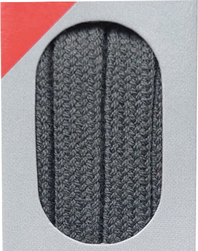 Bob Veter - Donker Grijs - Plat - Lengte 75 cm - Breedte 7 mm - Schoenveter