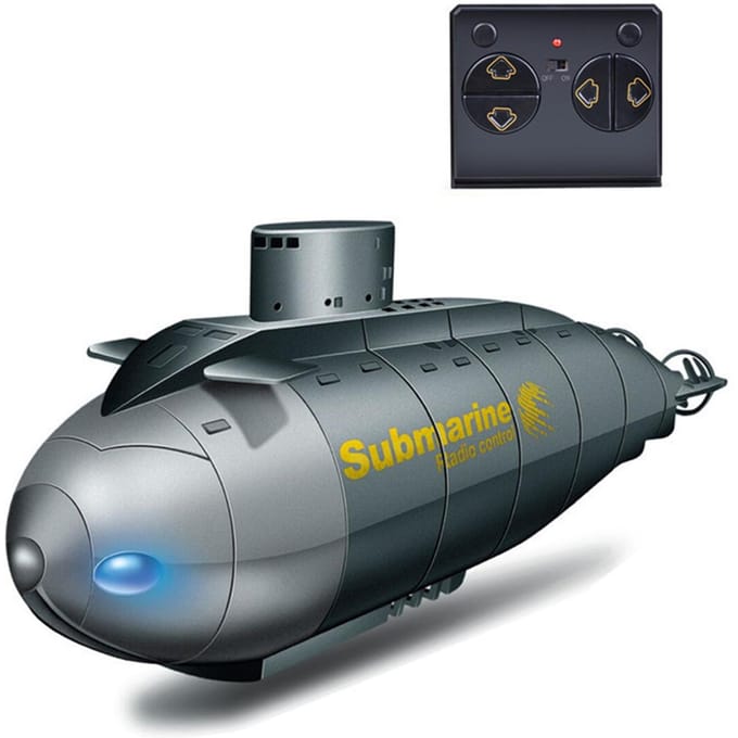 Mini RC Onderzeeër Afstandsbediening Boot Mini RC Boot RC Race Boot 6CH Cadeau Speelgoed Kinderen Jongens zwart