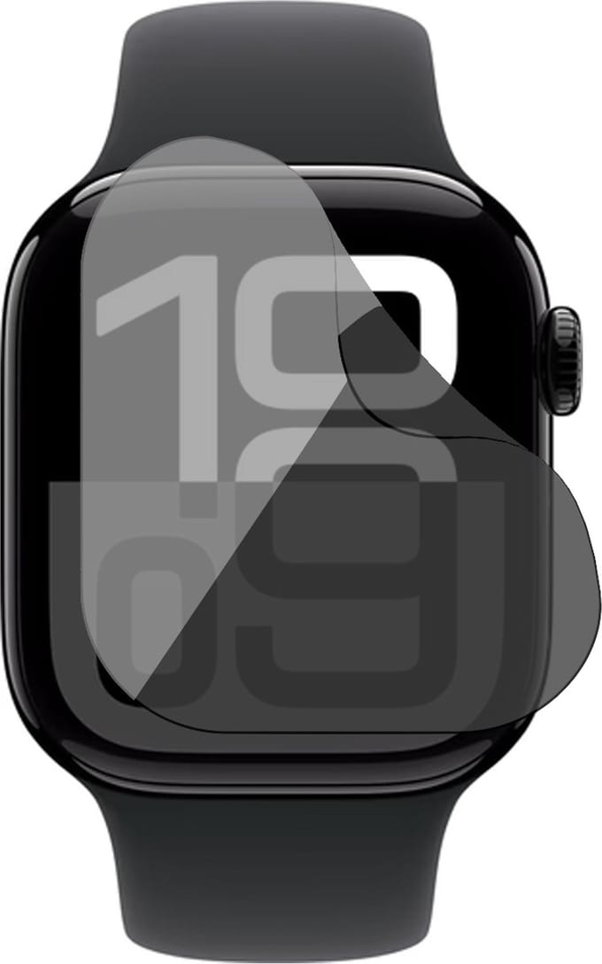 Privacy Screenprotector geschikt voor Apple Watch Series 10 42mm - 1x FlexGuard Screen Protector