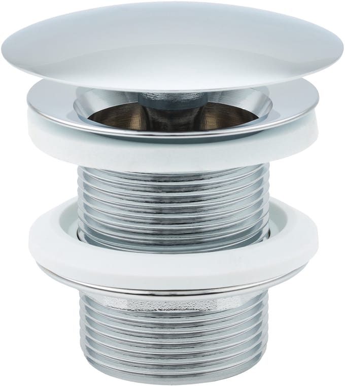 Sanivesk afvoerplug kort Champion - 5/4" - chroom