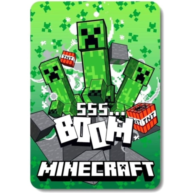 Minecraft SSS Boom Fleece deken 100 x 140 cm