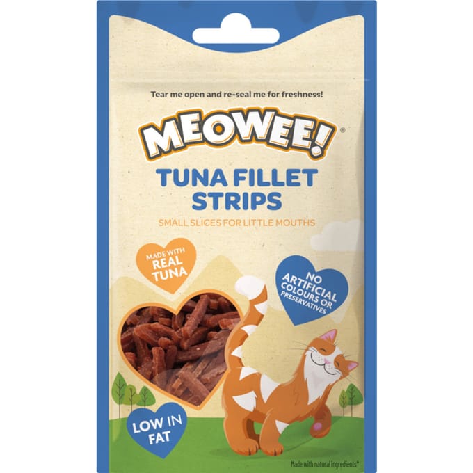 Voordeelpak: 3x35g Meowee! Tonijnfiletreepjes kattensnacks
