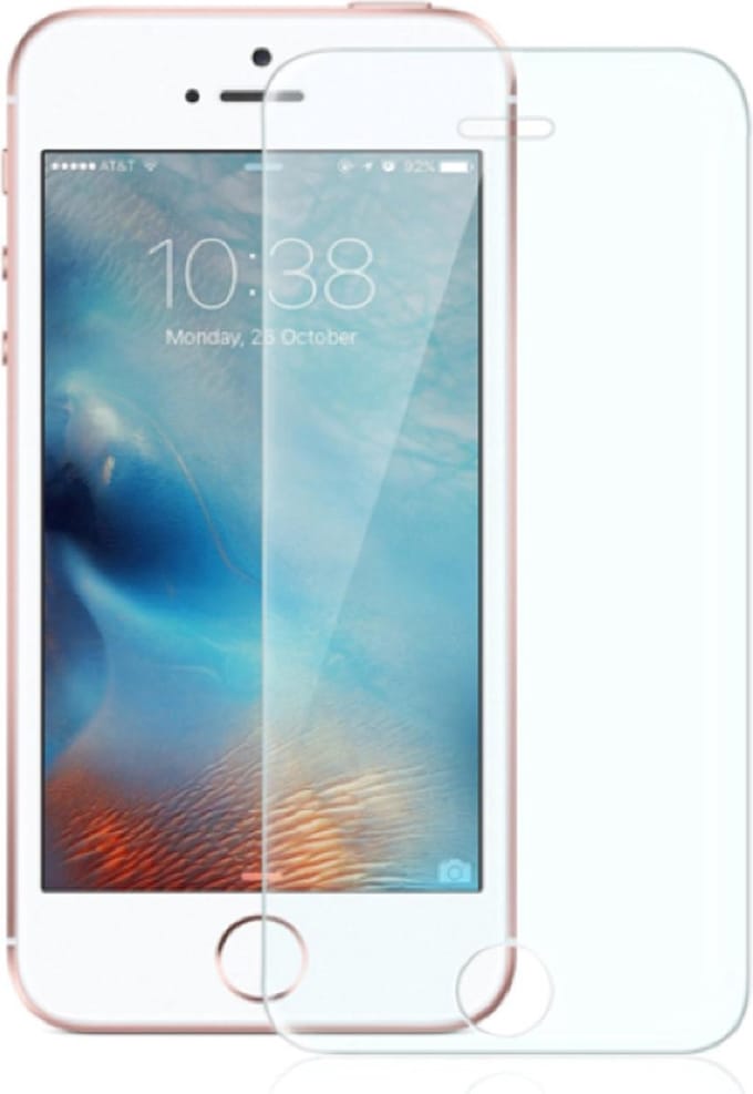 Screenprotector geschikt voor Apple iPhone 5 / 5S / 5C / 5SE - Tempered Glass Screenprotector Transparant 2.5D 9H
