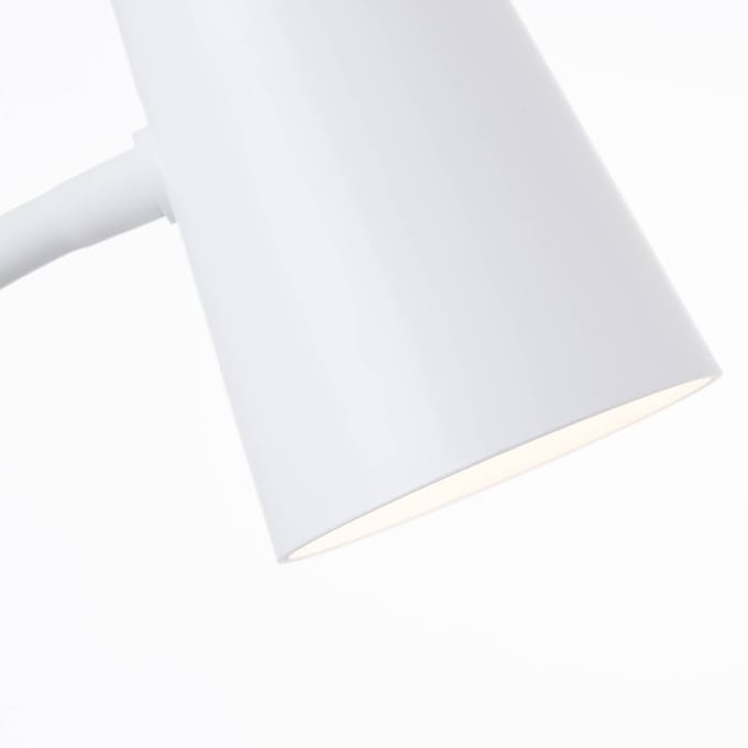 Brilliant LED klem-tafellamp Adda wit 3-traps dimbaar