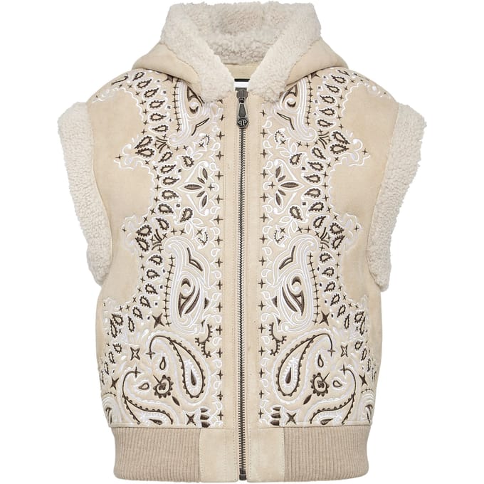 Leren Vest Paisley