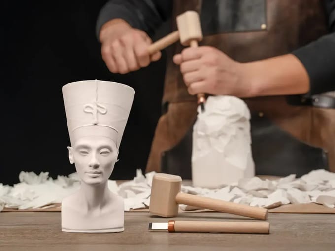 Beavercraft Nefertiti DIY Beeldhouwkit Creatieve Gipsbeeld Set