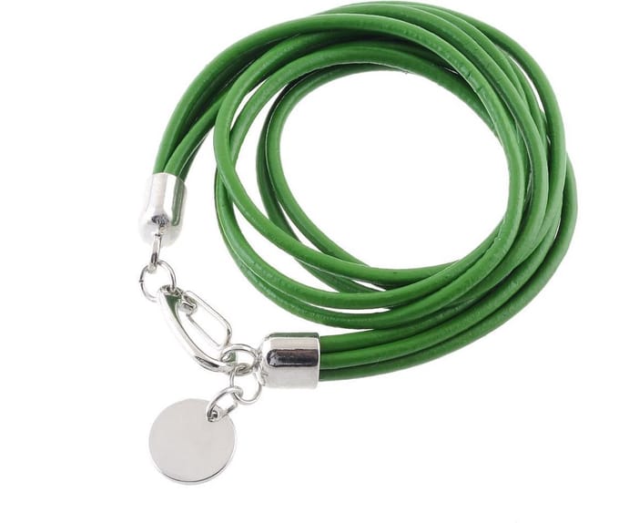 Behave - Wrap armband groen imitatieleer - Casual accessoire - Zomer