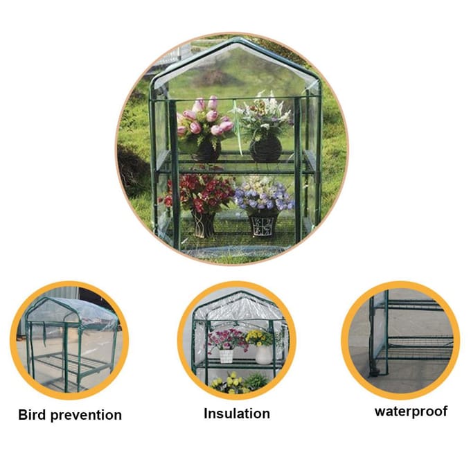 Kasafdekking Transparant Vorstbestendig Warmte-isolerend PVC Planten Tuinieren Kasafdekking Type 2 white