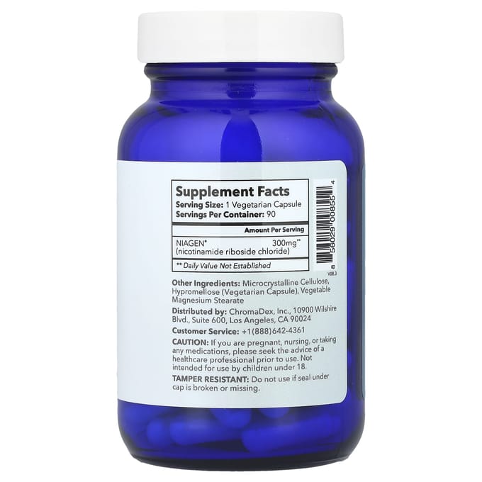 Nicotinamide Riboside Chloride, 300 mg, 90 vegetarische capsules