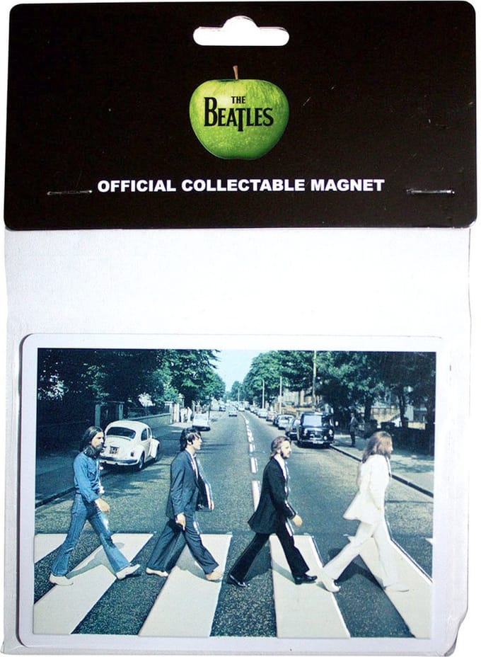 The Beatles - Abbey Road Embossed Koelkastmagneet - Multicolours