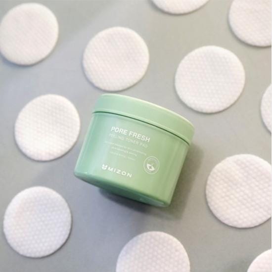Mizon Pore Fresh Peeling Toner Pad 60 stuks One beige