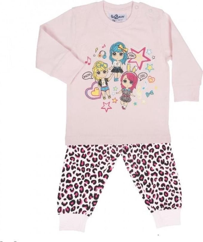 baby pyjama amazing girls 86 licht roze