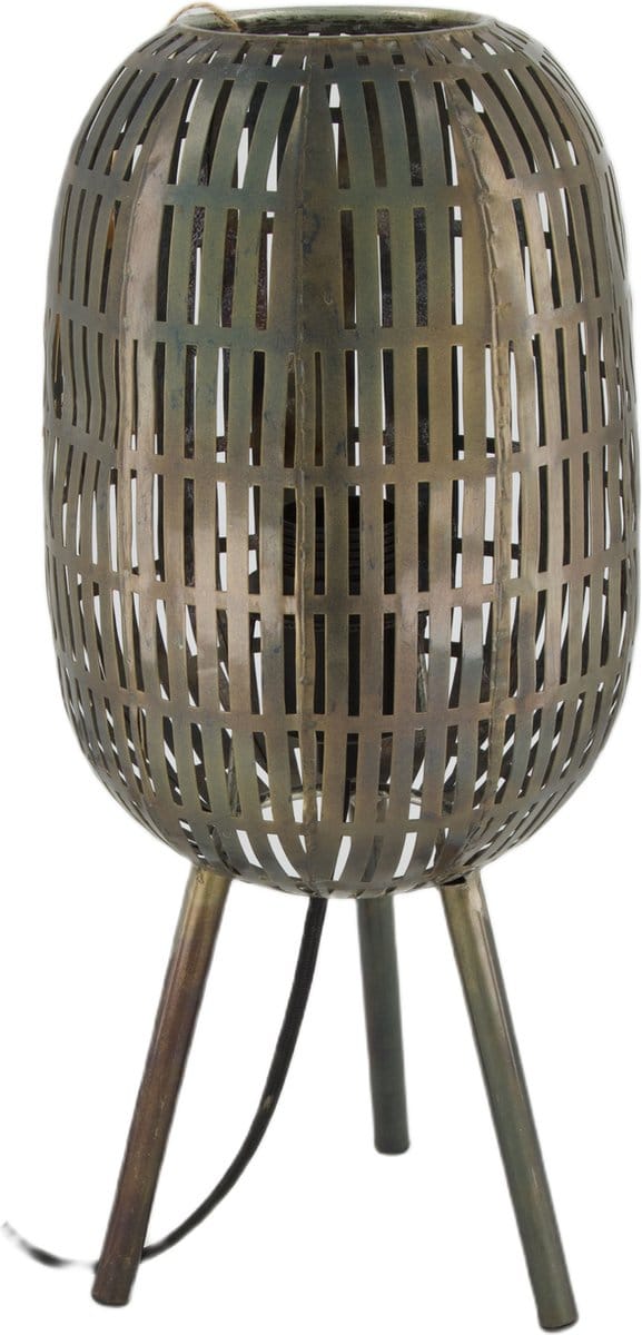 DKNC - Tafellamp Pisa - Metaal - 17x17x38cm - Zwart