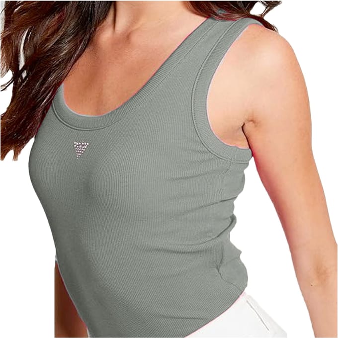 Guess dames tanktop met driehoekige print